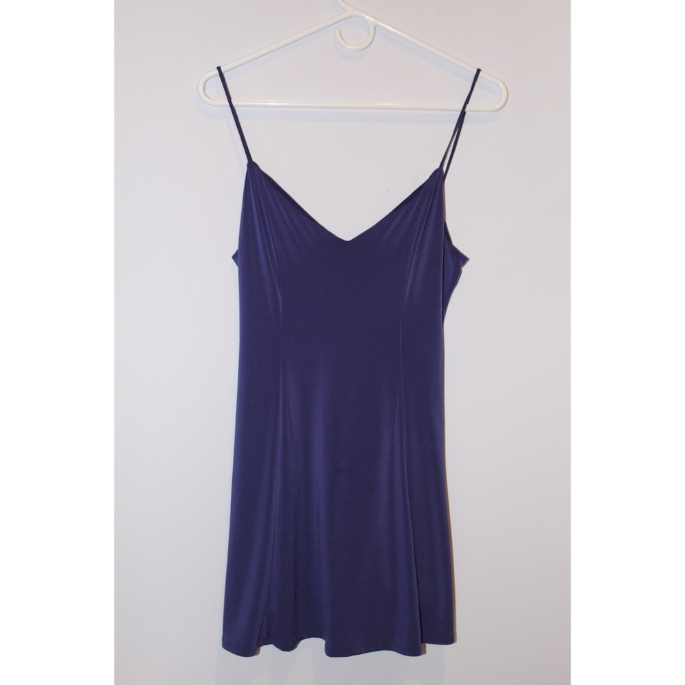 Urban outfitters purple mini dress with low back